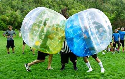 bubble football